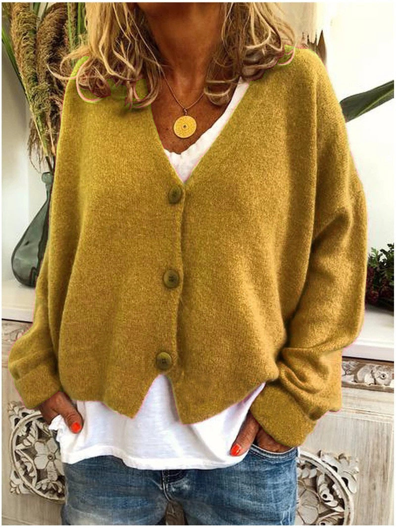 Sweter Kardigan Damski | Luźny Krój | Styl Casual | Całoroczna Warstwa