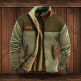 Męska Kurtka Polarowa na Zamek | Ciepła Kurtka Zimowa Outdoor