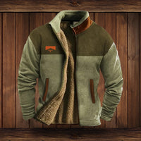 Męska Kurtka Polarowa na Zamek | Ciepła Kurtka Zimowa Outdoor