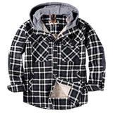 Kurtka Męska z Kapturem w Stylu Lumberjack | Ciepła Kurtka Zimowa i Przejściowa