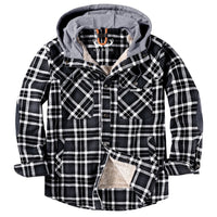 Kurtka Męska z Kapturem w Stylu Lumberjack | Ciepła Kurtka Zimowa i Przejściowa