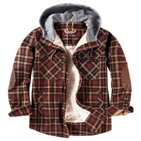 Kurtka Męska z Kapturem w Stylu Lumberjack | Ciepła Kurtka Zimowa i Przejściowa