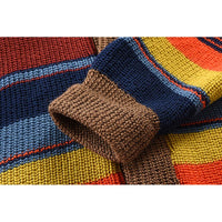 Sweter Męski z Kołnierzem w Stylu Colorblock | Elegancki Kardigan na Chłodne Dni