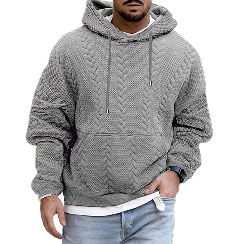 Sweter Męski z Kapturem i Kieszenią Kangurką | Sweter Męski Codzienny
