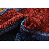 Sweter Męski z Kołnierzem w Stylu Colorblock | Elegancki Kardigan na Chłodne Dni
