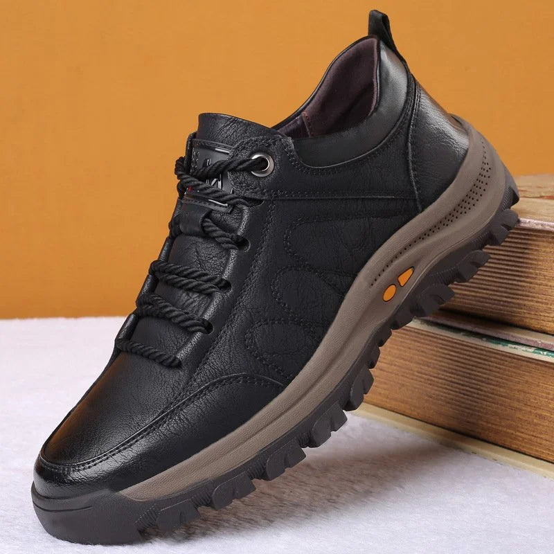 Męskie Buty Skórzane Wodoodporne na Zimę | Trwałe Obuwie Męskie Outdoor