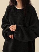 Sweter Damski Oversize z Klasycznym Dekoltem | Luźny i Stylowy Sweter na Co Dzień