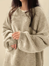 Sweter Damski Oversize z Klasycznym Dekoltem | Luźny i Stylowy Sweter na Co Dzień