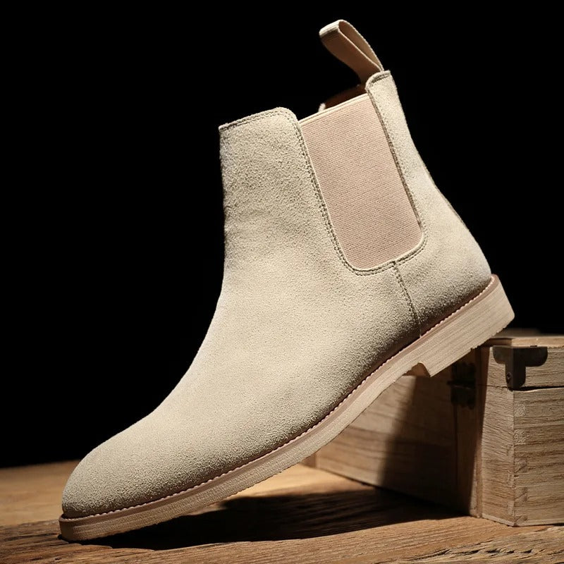 Botki Unisex z Zamszu | Styl Chelsea | Wygodne i Uniwersalne