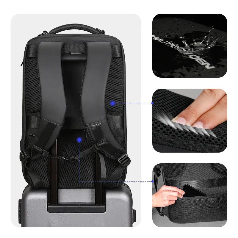 Wodoodporny Plecak na Laptopa z Portem USB | Funkcjonalny Plecak Podróżny