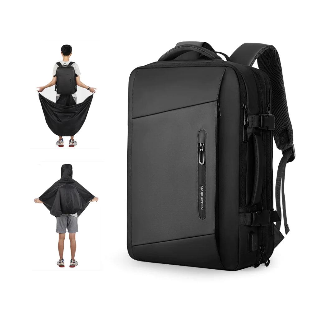 Rozszerzany Plecak Podróżny 26–38L z USB | Wodoodporny Plecak na Laptopa