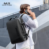 Rozszerzany Plecak Podróżny 26–38L z USB | Wodoodporny Plecak na Laptopa