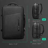 Rozszerzany Plecak Podróżny 26–38L z USB | Wodoodporny Plecak na Laptopa