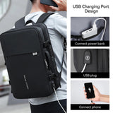 Rozszerzany Plecak na Laptopa 23–40L z USB | Wodoodporny Plecak Podróżny