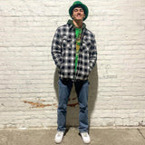 Kurtka Męska Flanelowa w Kratę | Ocieplana Kurtka Zimowa i Przejściowa
