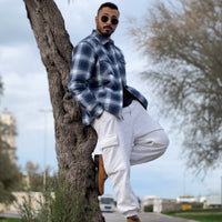 Kurtka Męska Flanelowa w Kratę | Ocieplana Kurtka Zimowa i Przejściowa