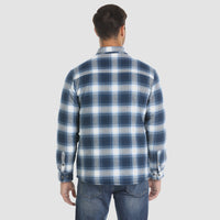 Kurtka Męska Flanelowa w Kratę | Ocieplana Kurtka Zimowa i Przejściowa