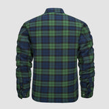Kurtka Męska Flanelowa w Kratę | Ocieplana Kurtka Zimowa i Przejściowa