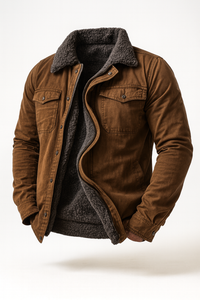 Kurtka Męska Zimowa z Podszewką Sherpa | Męska Kurtka Jesienno-Zimowa w Stylu Użytkowym