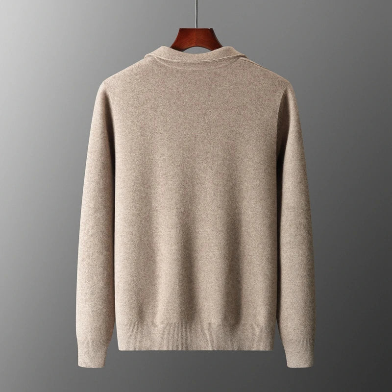 Męska Rozpinana Kurtka Dzianinowa | Lekka Warstwa | Minimalistyczny Styl | Smart Casual