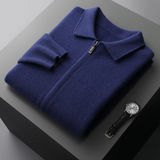 Męska Rozpinana Kurtka Dzianinowa | Lekka Warstwa | Minimalistyczny Styl | Smart Casual