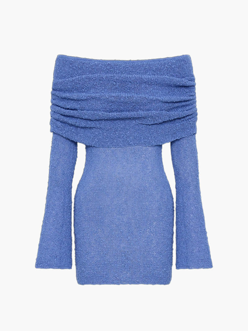 Damska Sukienka Mini z Odkrytymi Ramionami | Elegancka Sukienka Wieczorowa