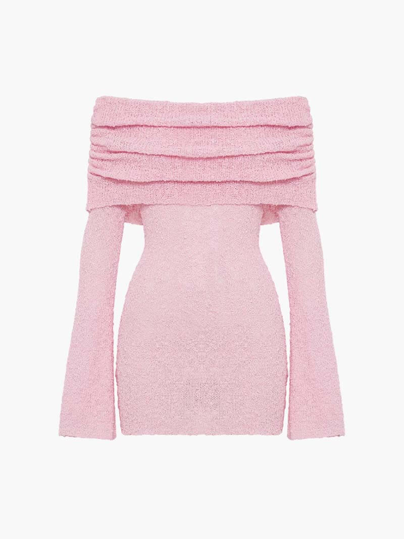Damska Sukienka Mini z Odkrytymi Ramionami | Elegancka Sukienka Wieczorowa