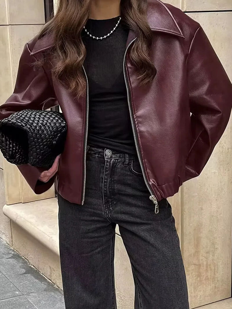 Damska Kurtka Oversize z Zamkiem | Stylowa Kurtka Damska