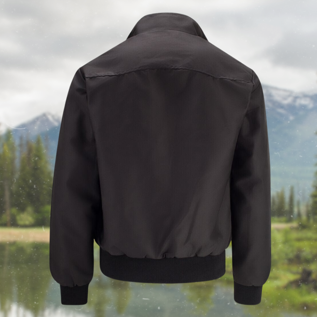 Kurtka Męska Harrington z Klasyczną Podszewką w Kratę | Stylowa Kurtka Przejściowa