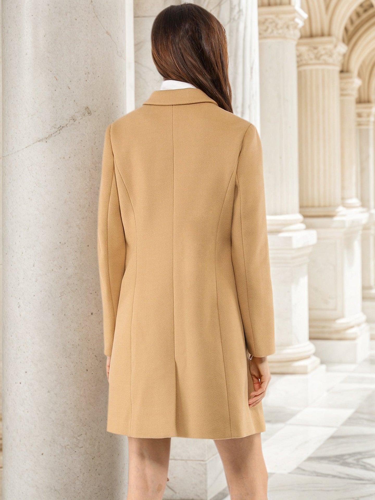 Płaszcz Damski Zimowy o Klasycznym Kroju | Elegancki Trencz Damski