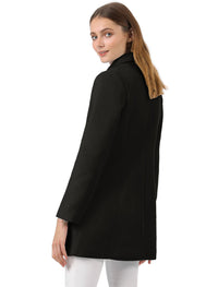 Płaszcz Damski Dwurzędowy z Kołnierzem Piotruś Pan | Elegancki Trencz Damski