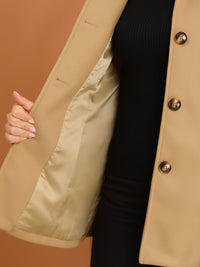 Płaszcz Damski Zimowy do Pracy o Klasycznym Kroju | Elegancki Trencz Damski