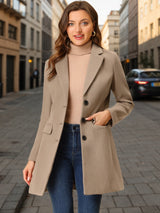 Płaszcz Damski Zimowy o Klasycznym Kroju | Elegancki Trencz Damski