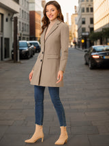 Płaszcz Damski Zimowy o Klasycznym Kroju | Elegancki Trencz Damski