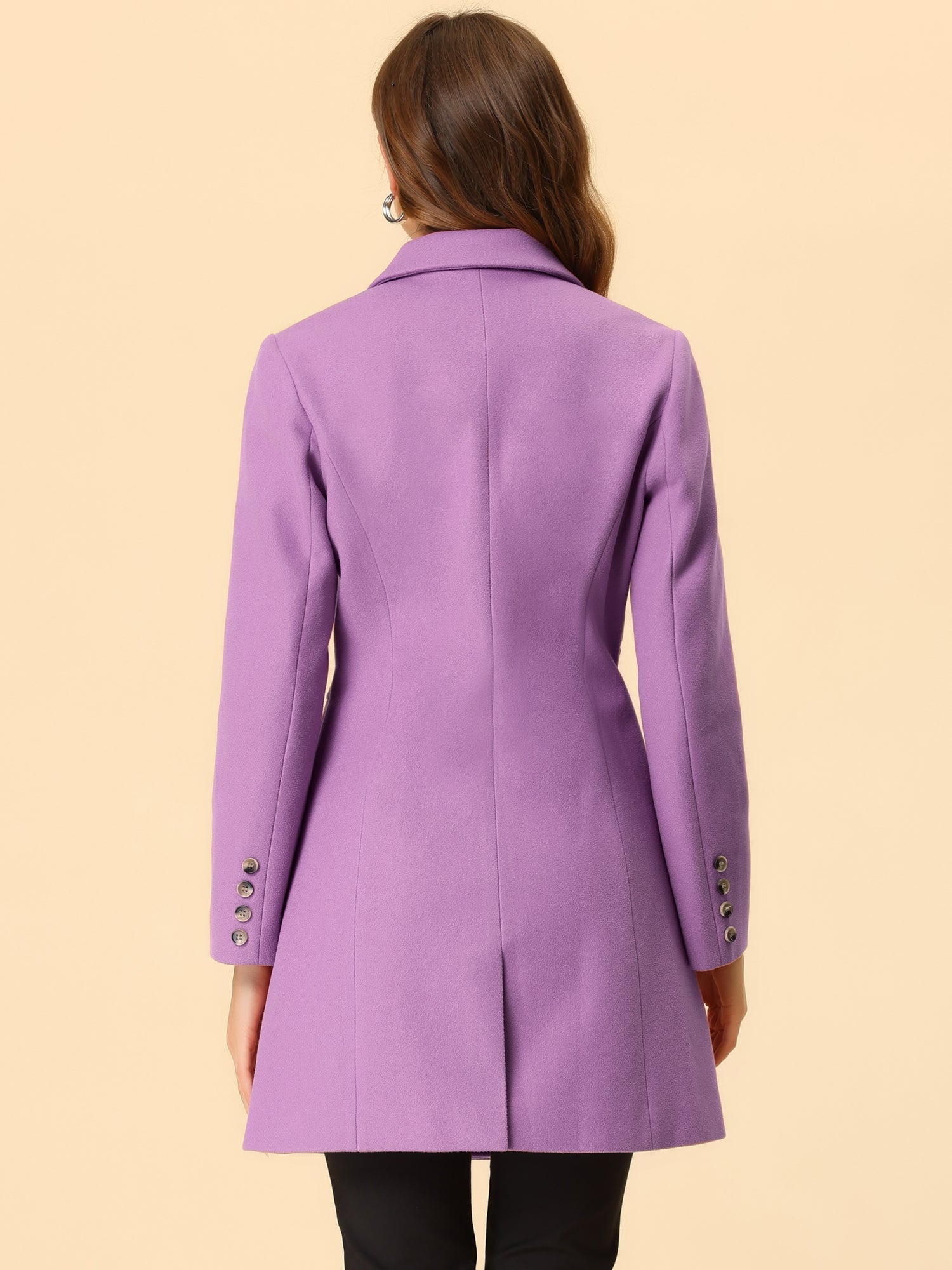 Płaszcz Damski Zimowy o Długim Kroju z Klapami | Elegancki Trencz Damski