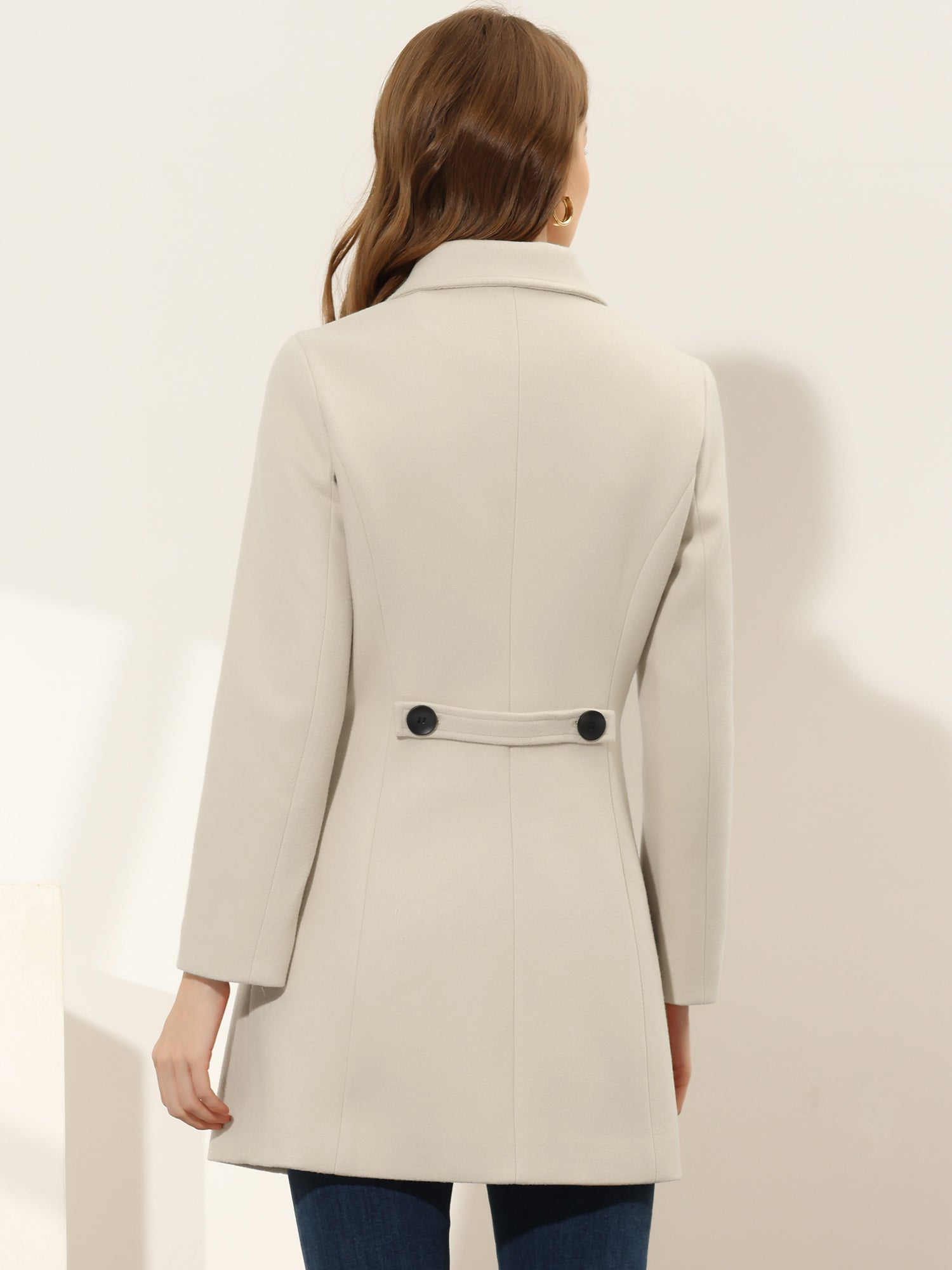 Damski Płaszcz Jednorzędowy o Długim Kroju | Elegancki Płaszcz Damski