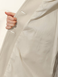 Damski Płaszcz Jednorzędowy o Długim Kroju | Elegancki Płaszcz Damski