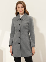 Damski Płaszcz Jednorzędowy o Długim Kroju | Elegancki Płaszcz Damski