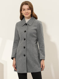 Damski Płaszcz Jednorzędowy o Długim Kroju | Elegancki Płaszcz Damski