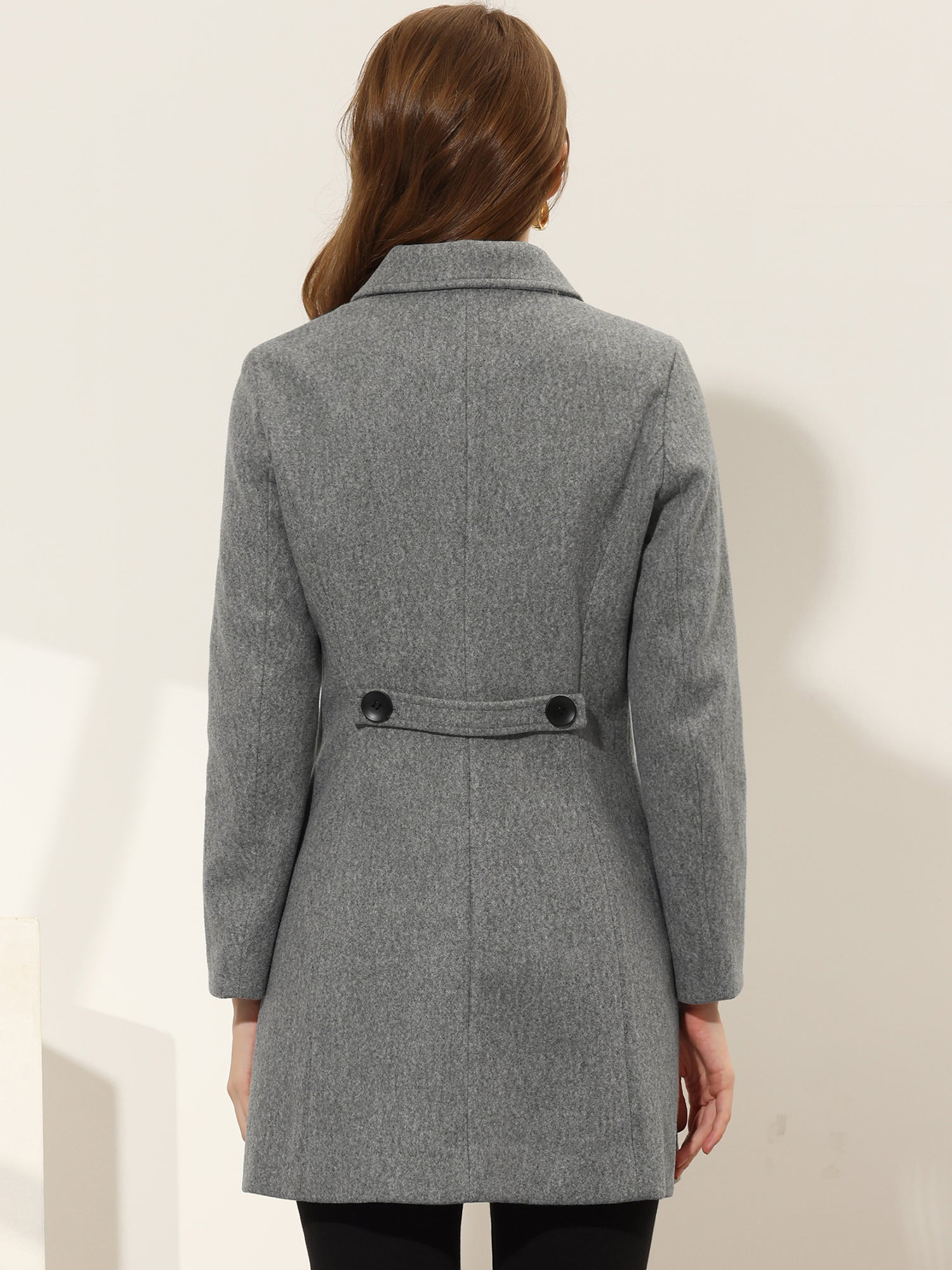 Damski Płaszcz Jednorzędowy o Długim Kroju | Elegancki Płaszcz Damski