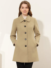 Damski Płaszcz Jednorzędowy o Długim Kroju | Elegancki Płaszcz Damski