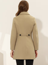 Damski Płaszcz Jednorzędowy o Długim Kroju | Elegancki Płaszcz Damski