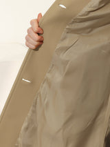 Damski Płaszcz Jednorzędowy o Długim Kroju | Elegancki Płaszcz Damski