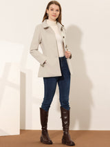 Płaszcz Damski Zimowy do Pracy o Klasycznym Kroju | Elegancki Trencz Damski