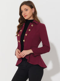 Damska Kurtka Peplum z Asymetrycznym Dołem | Stylowa Kurtka