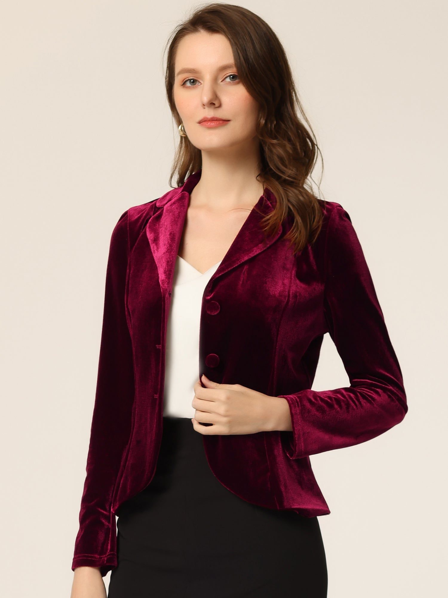 Marynarka Damska do Biura z Klapami | Elegancka Marynarka