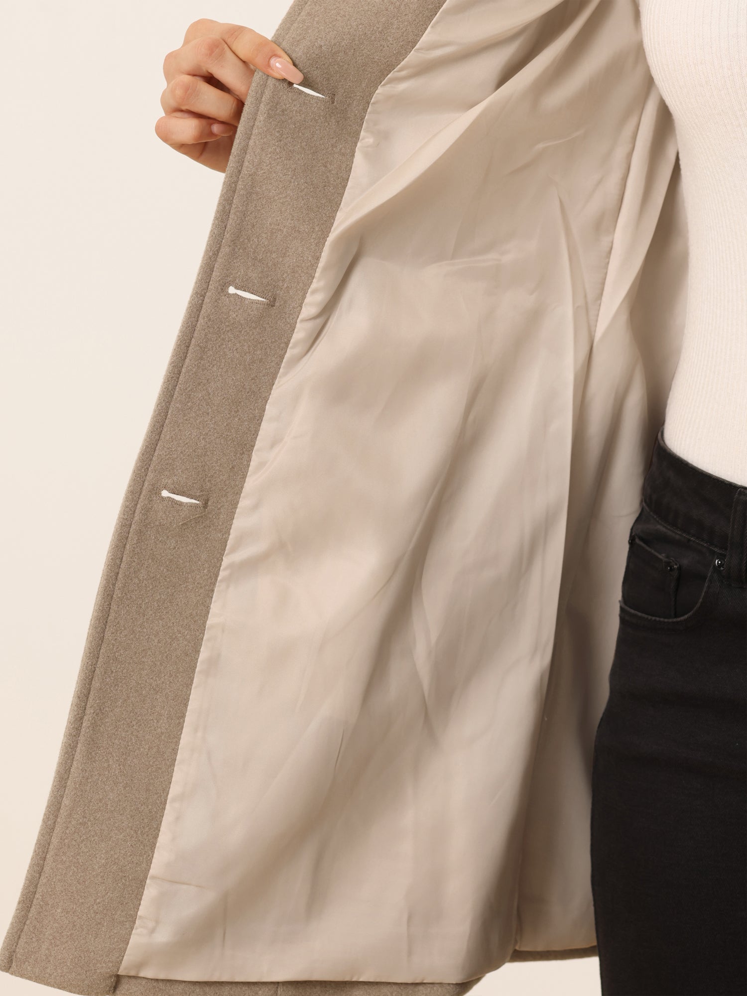 Damski Płaszcz Jednorzędowy o Długim Kroju | Elegancki Płaszcz Damski