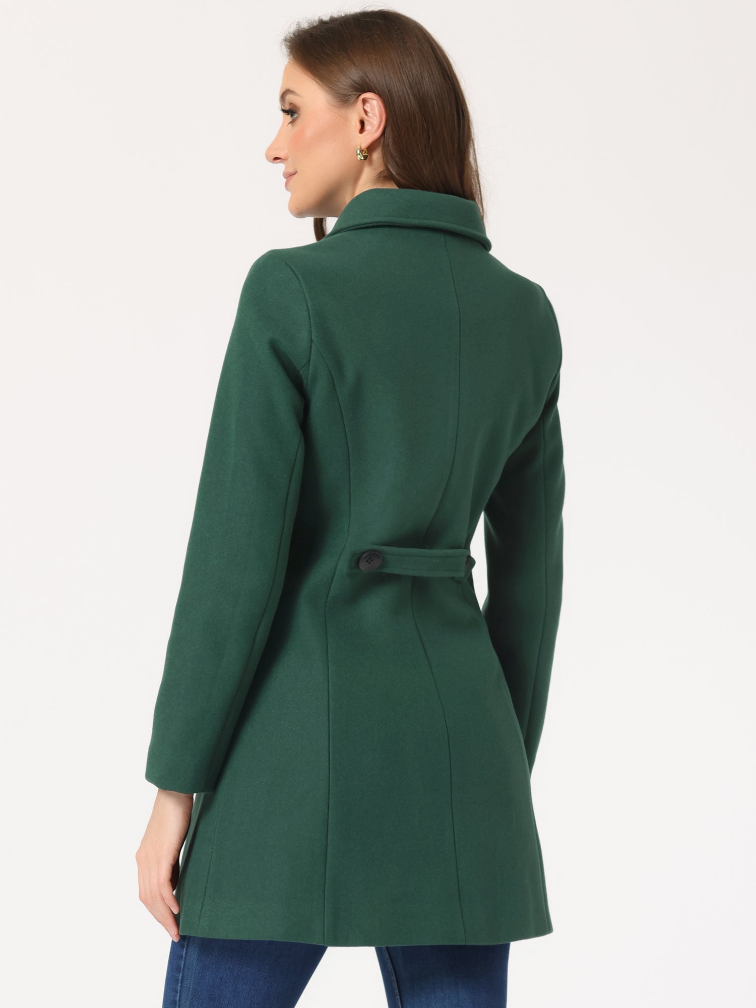 Damski Płaszcz Jednorzędowy o Długim Kroju | Elegancki Płaszcz Damski