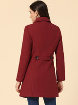 Damski Płaszcz Jednorzędowy o Długim Kroju | Elegancki Płaszcz Damski