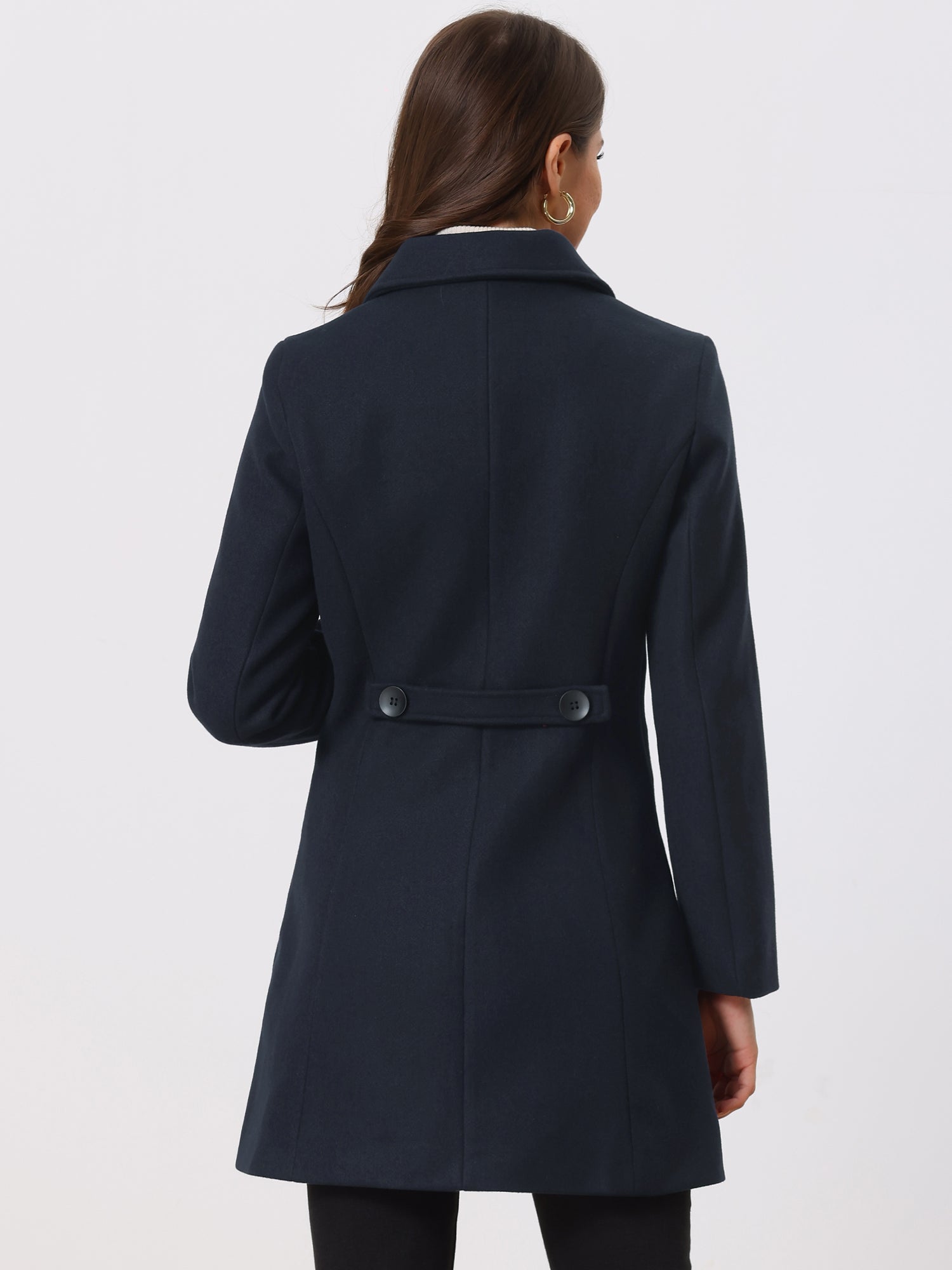 Damski Płaszcz Jednorzędowy o Długim Kroju | Elegancki Płaszcz Damski